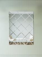Зеркальное панно на стену из зеркальной плитки 30 см с фацетом 10 мм (размер 127х170см) в интернет магазине Зеркальной плитки Топ Декор